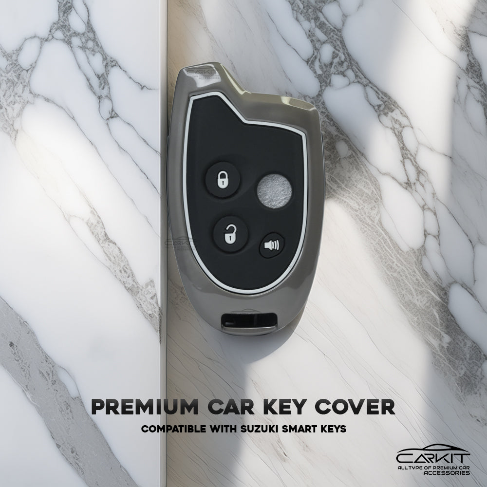 Metal Silicone Key Cover For Maruti Suzuki 4 Button Nippon key