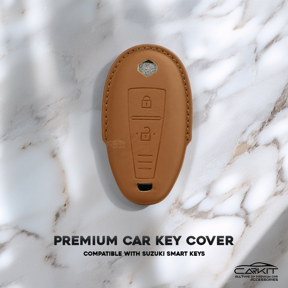 PU 3D Ten Color Car Key Cover For Maruti Suzuki: Baleno, Ciaz, Ignis, S-Cross, Grand Vitara, Brezza 3 Button Smart Key