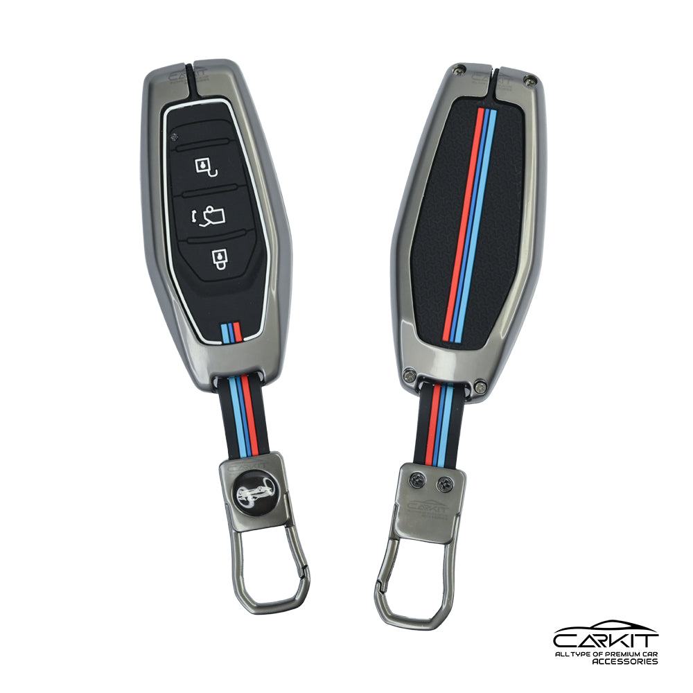 metal Car Key Cover For Mahindra: XUV500 3 button smart key