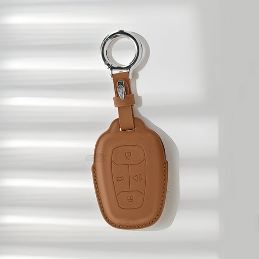PU 3D Car Key Cover For Tata: Nexon, Harrier, Tigor BS6, Tigor EV, Safari 2021, Altroz, Safari Gold, Gravitas, Punch 4 button smart key