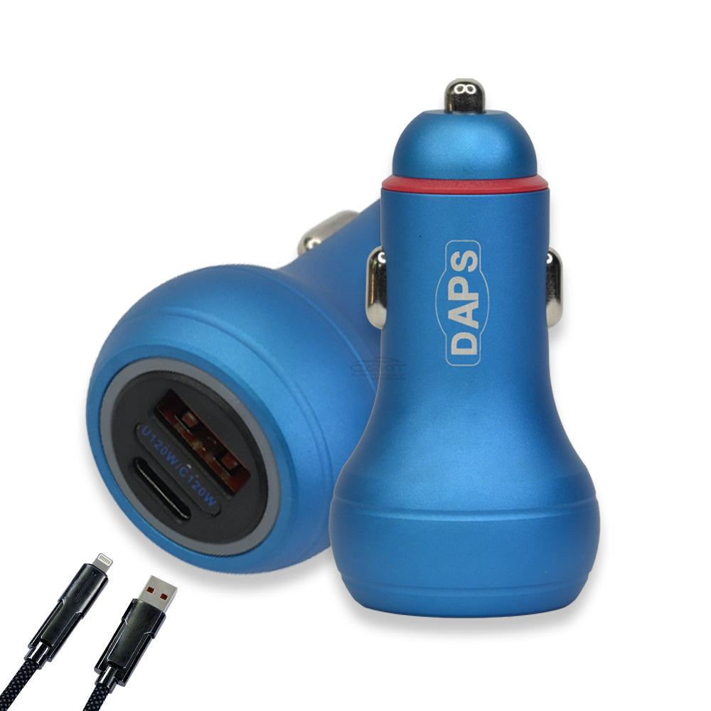Carkit 120W Dual Port Type C PD Car Charger