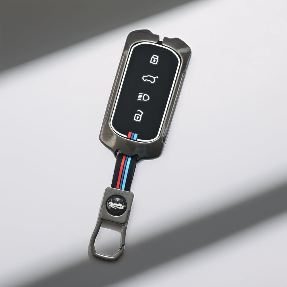 Metal Car Key Cover For Tata Curvv, Curvv EV Smart Key (4 Button ...