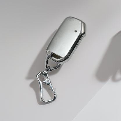 TPU Silver Car Key Cover For Kia Seltos 2023 Facelift | Sonet facelift 3 Button Smart Key