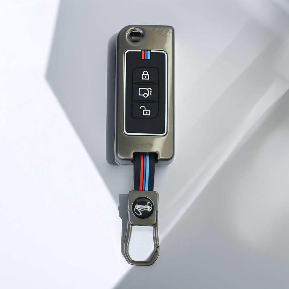 metal Car Key Cover For Mahindra: XUV500 Flip Key