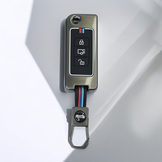 metal Car Key Cover For Mahindra: XUV500 Flip Key
