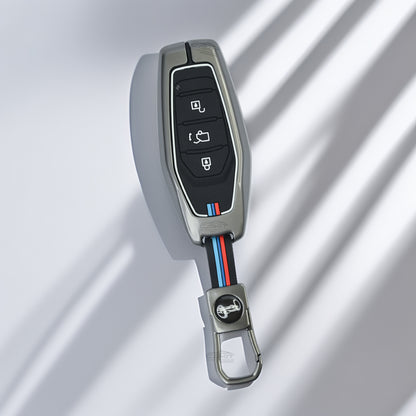 metal Car Key Cover For Mahindra: XUV500 3 button smart key