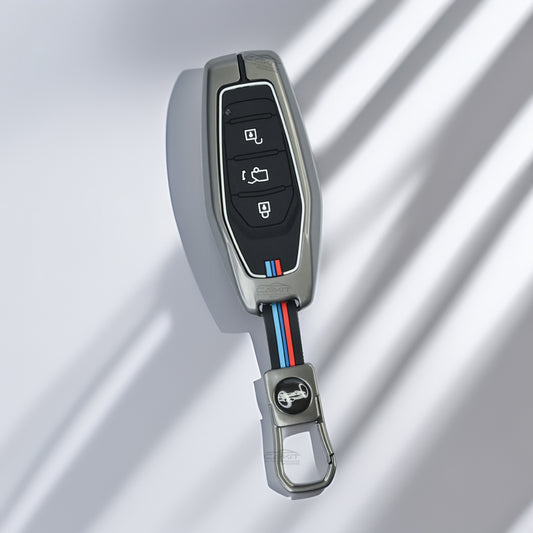 metal Car Key Cover For Mahindra: XUV500 3 button smart key