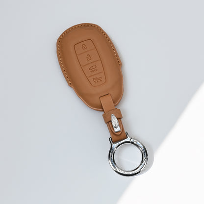 PU 3D Car Key Cover For Hyundai: Verna 2020 4 button smart key