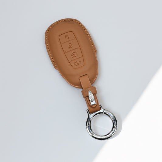 PU 3D Car Key Cover For Hyundai: Verna 2020 4 button smart key