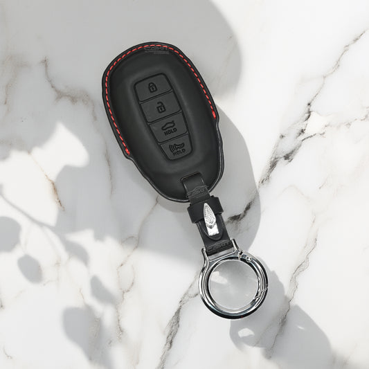 PU 3D Leather Car Key Cover For Hyundai: Verna 2020 4 button smart key