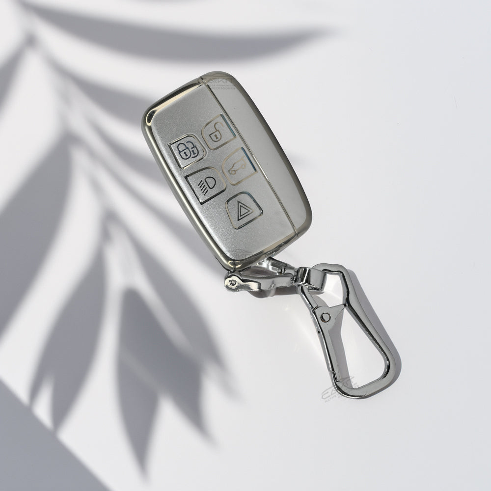 TPU Silver Car Key Cover for Land Rover | Jaguar | Range Rover Smart Key (Copy)