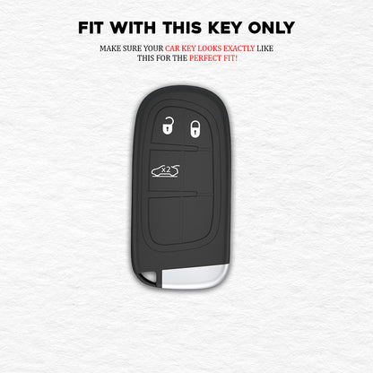 PU 3D Ten Color Car key Cover For Jeep : Meridian, Compass, Trailhawk – 3 Button Smart Key