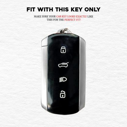 Metal Car Key Cover For Tata Curvv, Curvv EV Smart Key