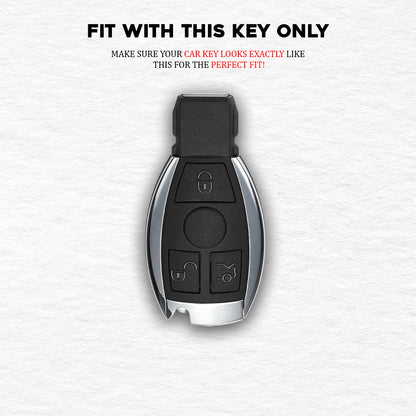 TPU White Gold Key Cover for Mercedes-Benz C E M S CLS CLK GLK GLC G Class 3 Button Smart key