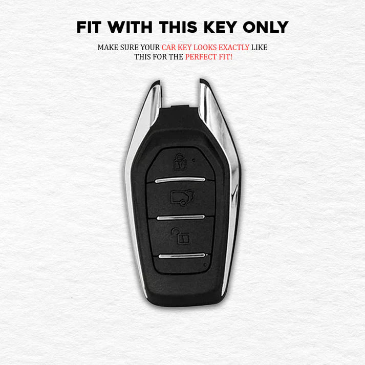 metal Car Key Cover For Mahindra: XUV500 3 button smart key