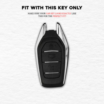 metal Car Key Cover For Mahindra: XUV500 3 button smart key