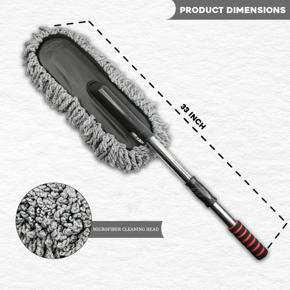 Flexible Microfiber Car Cleaning Duster – Dust & Dirt Remover