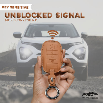 PU 3D Key Cover For Kia: Seltos, Sonet, Carens, Seltos X-line 4 button smart key