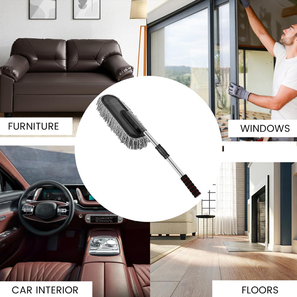 Flexible Microfiber Car Cleaning Duster – Dust & Dirt Remover