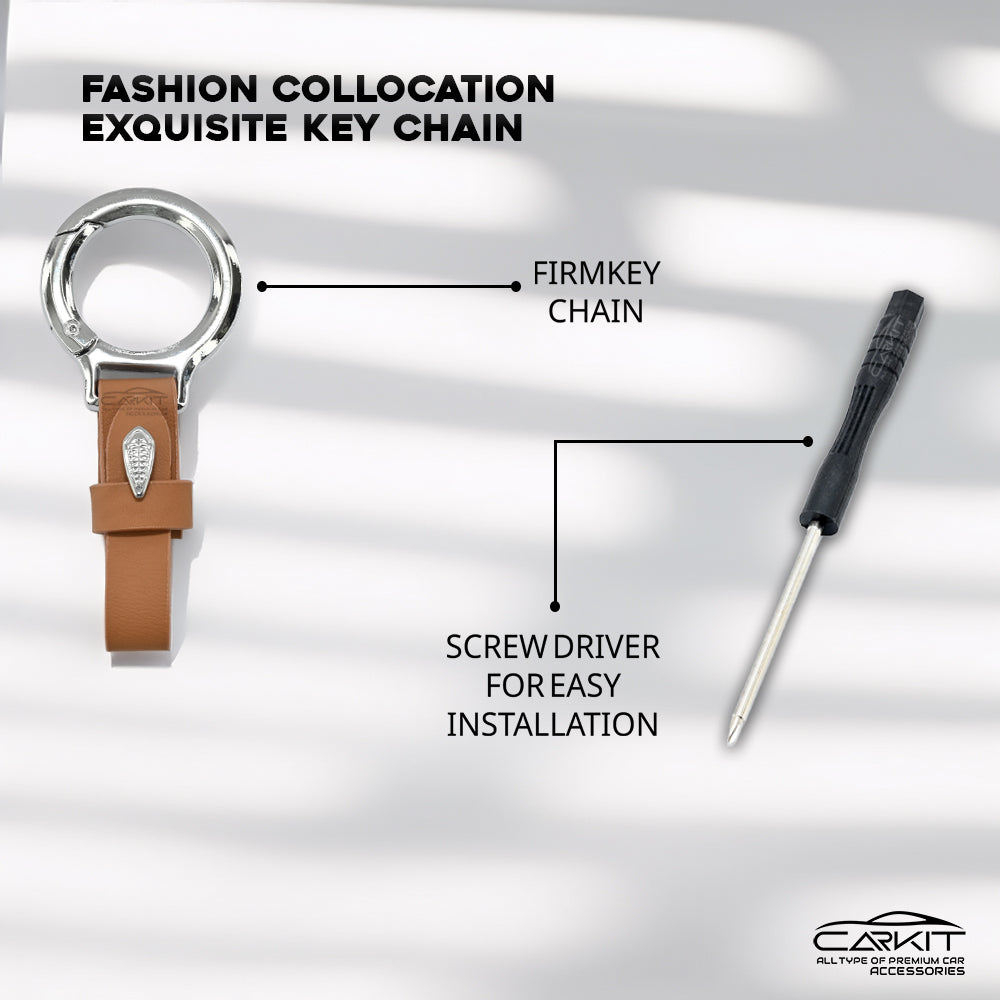 PU 3D Car Key Cover For New Kia Seltos 2023 Facelift | Carens X Line | Sonet Facelift - 4 Button Smart Key