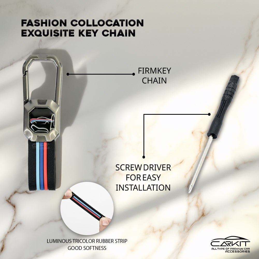 metal Car Key Cover For Kia: Seltos, Sonet, Carens, Seltos X-line 4 button smart key