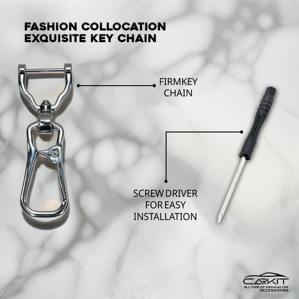 TPU Silver Key Cover For Hyundai: Creta, Venue, Tucson, Alcazar, I20, Grand I10, Aura, Xcent, Exter 3 button flip key