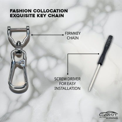 TPU Silver Key Cover For Hyundai: Creta, Venue, Tucson, Alcazar, I20, Grand I10, Aura, Xcent, Exter 3 button flip key