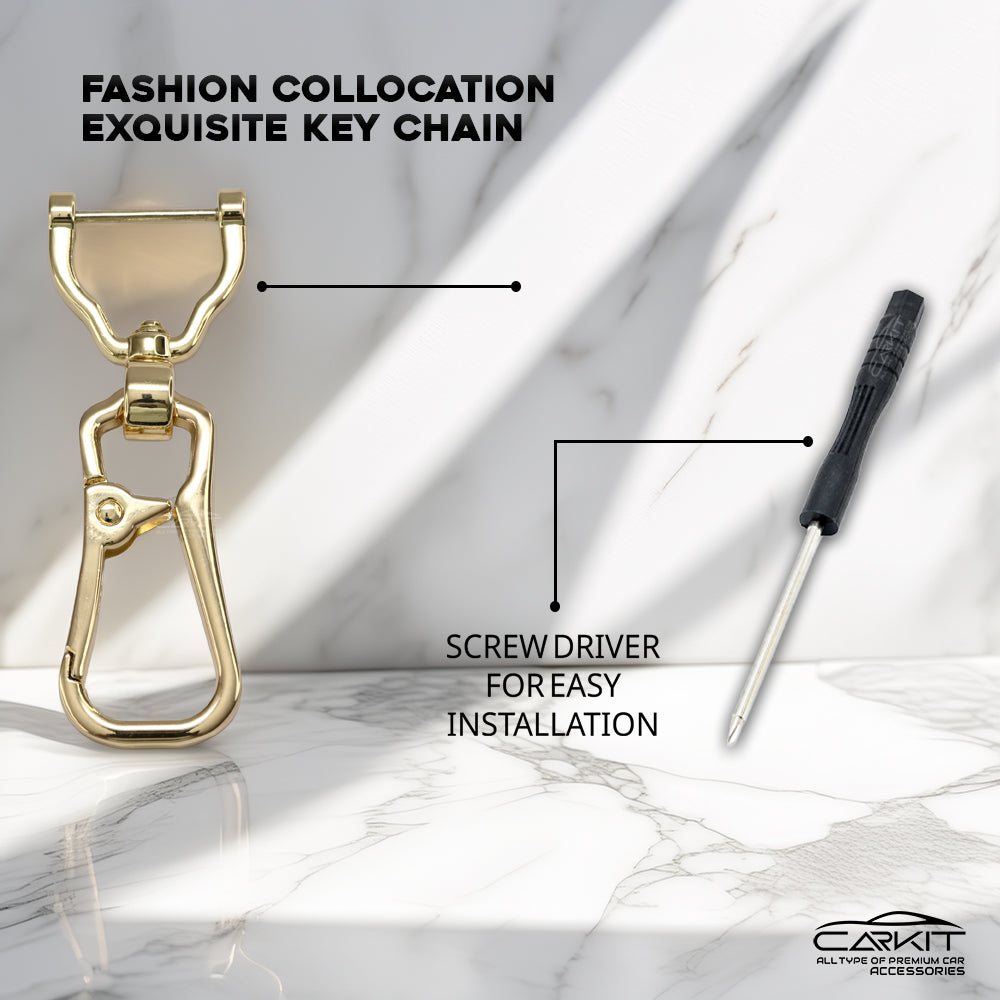 TPU White Gold Key Cover For Kia: Seltos, Sonet, Carens, Seltos X-line 4 button smart key