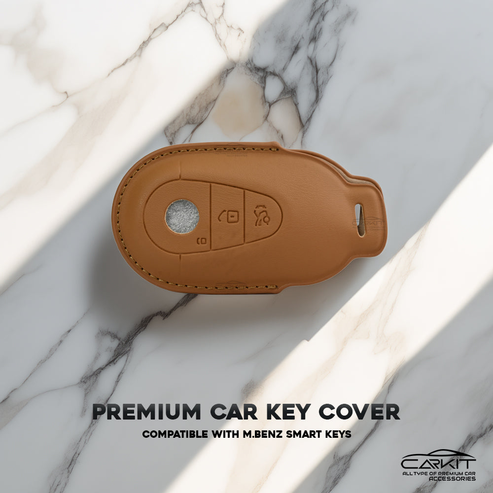 PU 3D Ten Color Car Key Cover For  New Mercedes Benz Maybach | S Class | E Class (3 Button Smart Key)