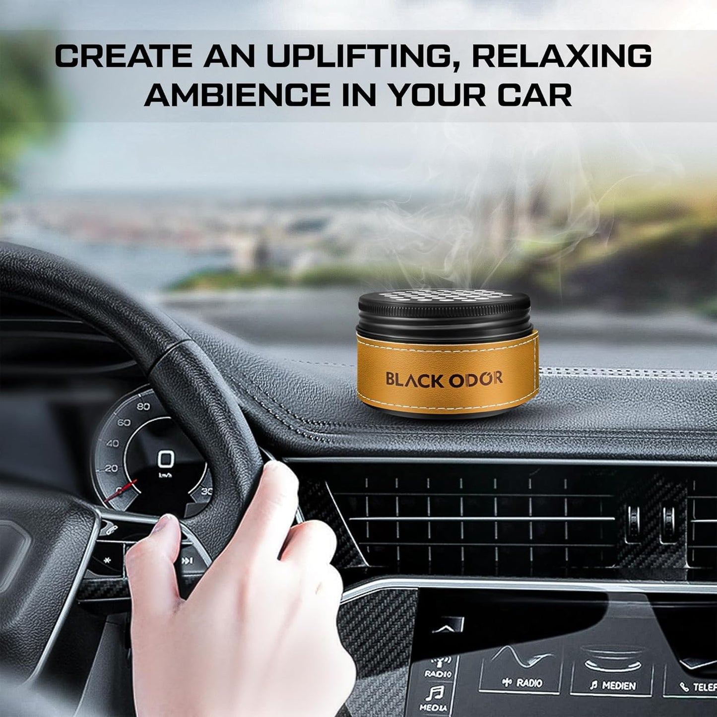 Carkit Black Odor Car Perfume,Air Freshener for car
